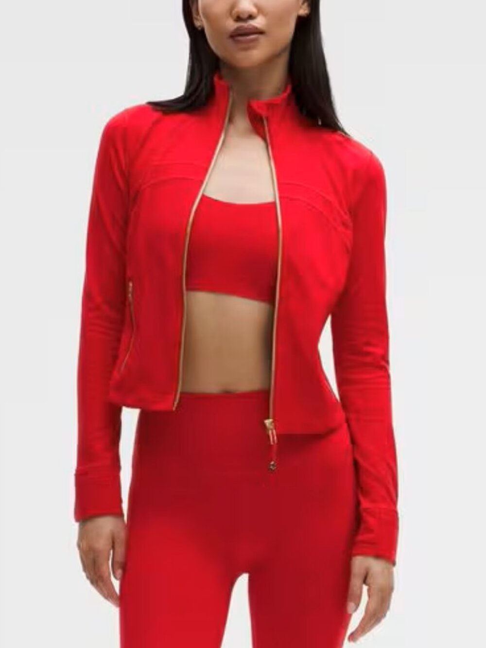 Lululemon Lunar New Year Define Cropped Jacket *Nulu Oxford Red Size 14